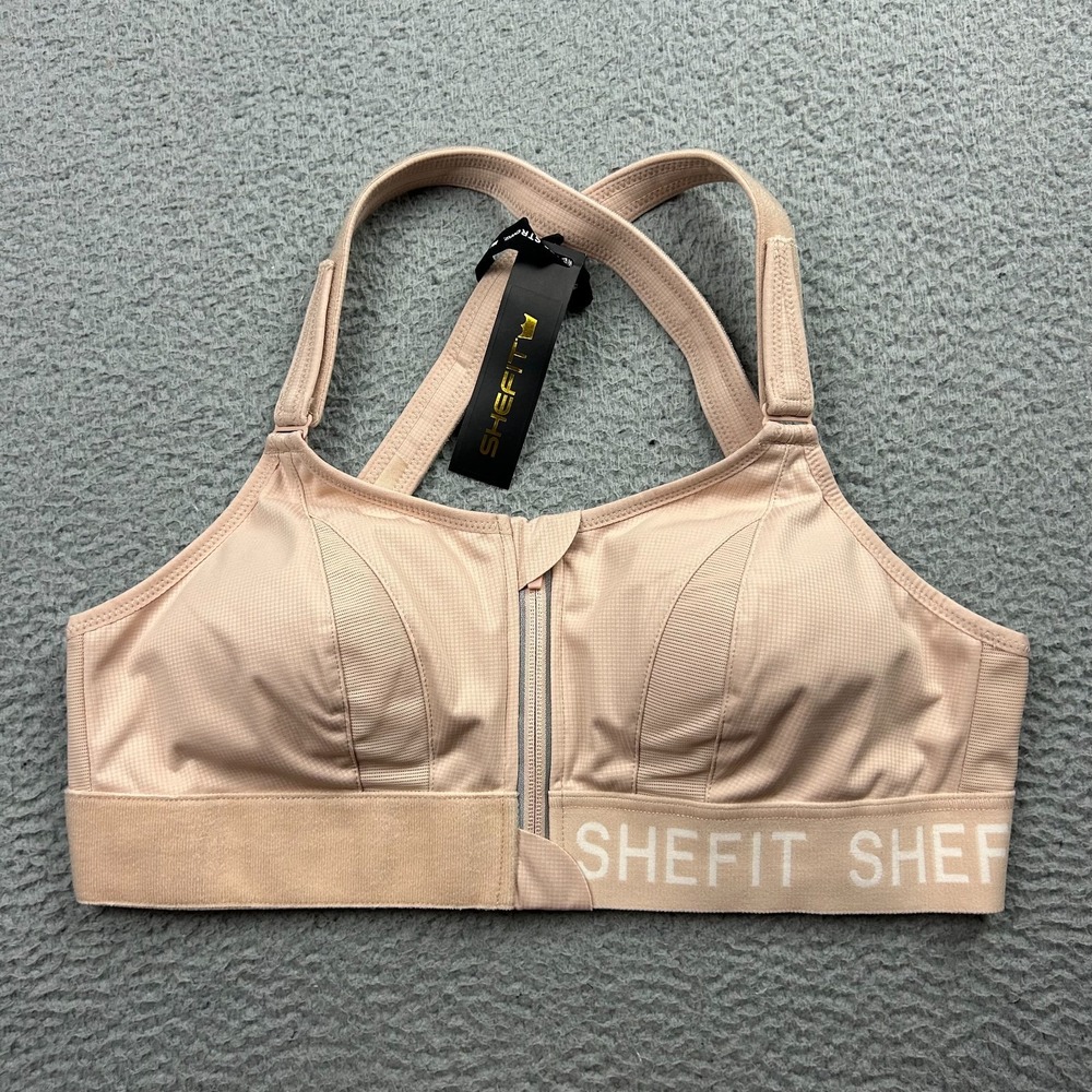 NEW Shefit Ultimate Sports Bra High Impact Size Luxe Sandstorm Running Crossfit